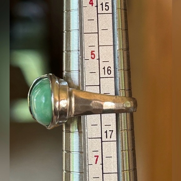 Silpada Vintage Sterling MINTY FRESH Chrysoprase Ring - Picture 4 of 4